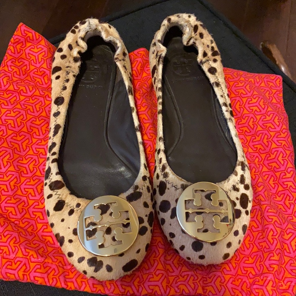 Tory Burch leopard flats